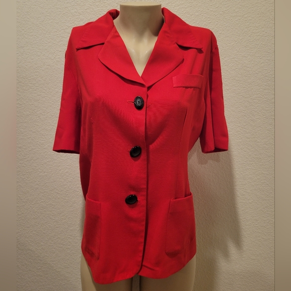 Norton McNaughton red lightweight blazer 12 - Picture 5 of 11